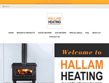 Tablet Screenshot of hallamheating.com.au